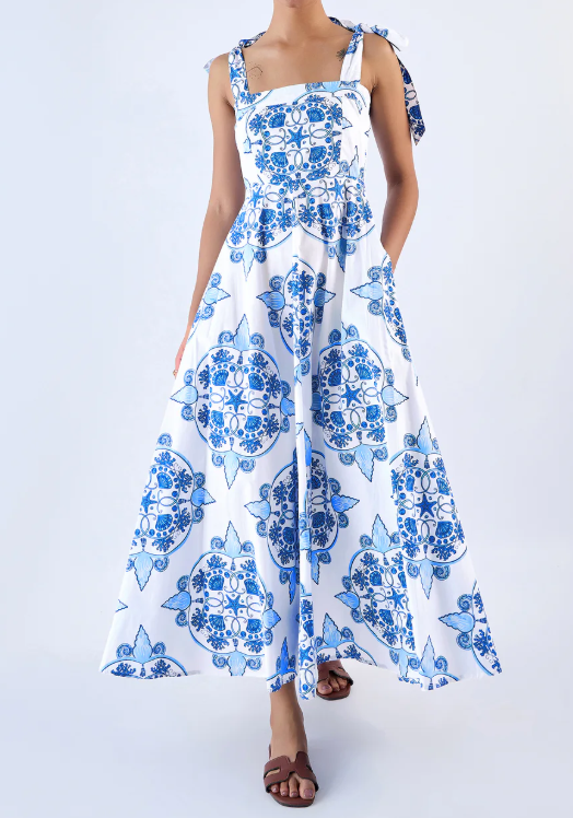 Summer Breezy Floral Midi Dress