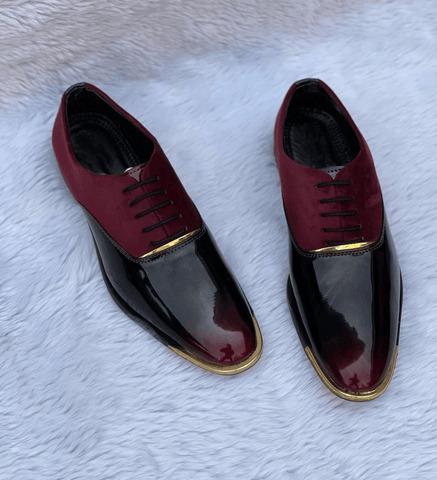Men's stylish stitching leather shoes