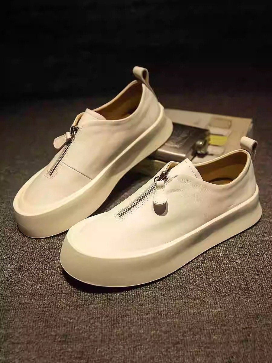 Men's leather slip-on loafers