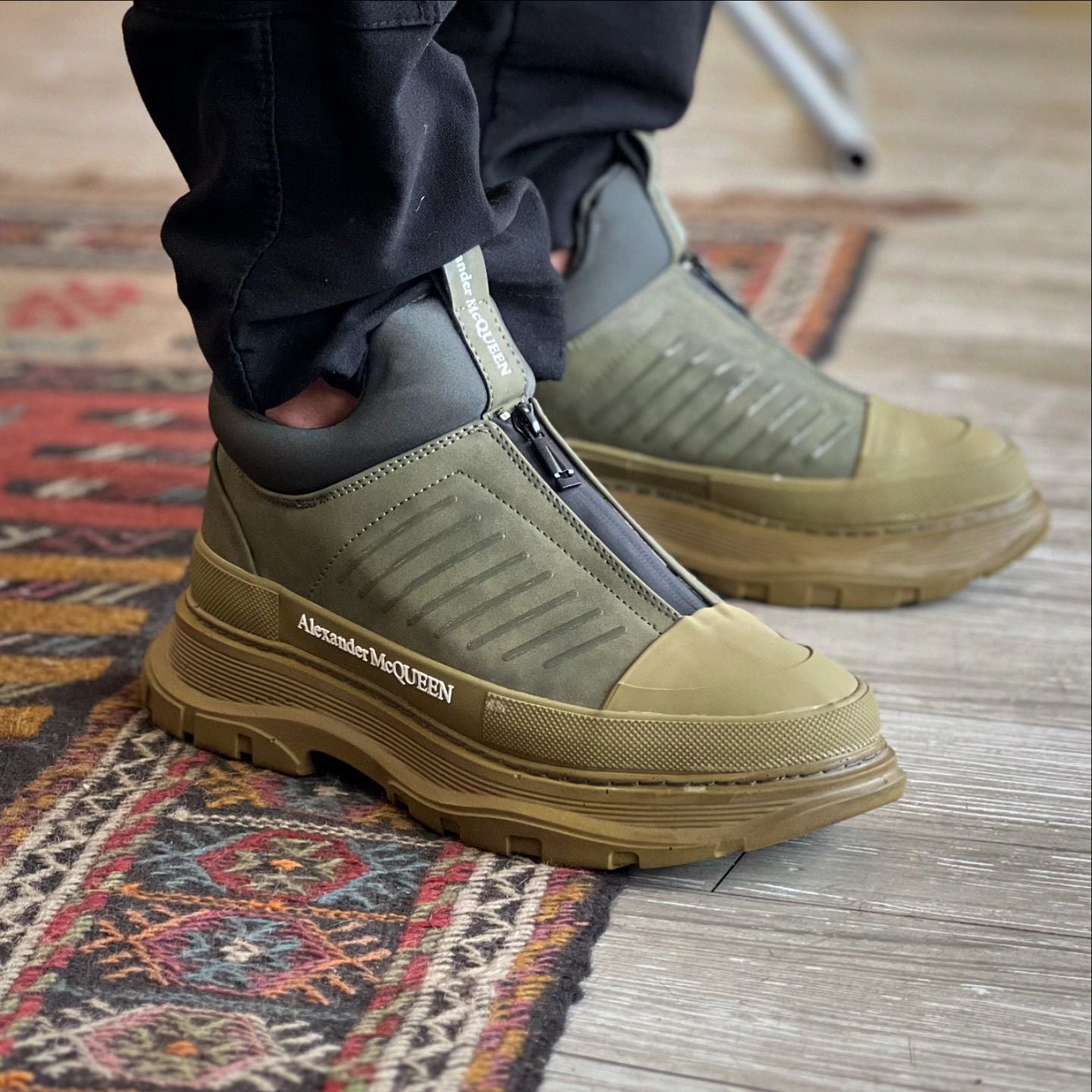 Men's new zipper waterproof sports shoes