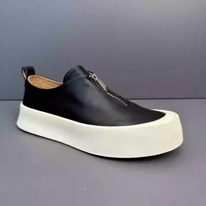 Men's leather slip-on loafers
