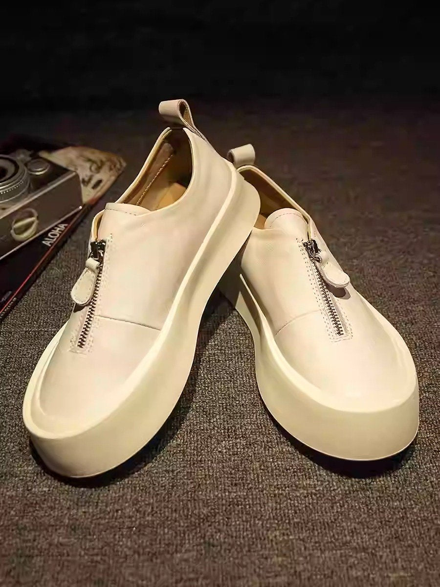 Men's leather slip-on loafers