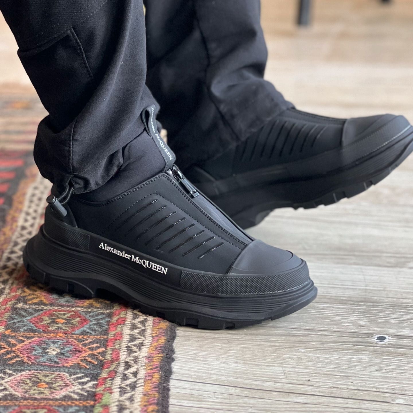 Men's new zipper waterproof sports shoes