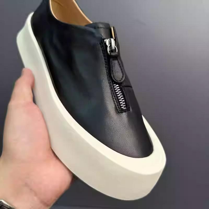 Men's leather slip-on loafers