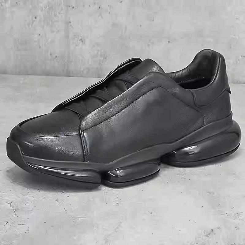 Men's cowhide air cushion casual shoes