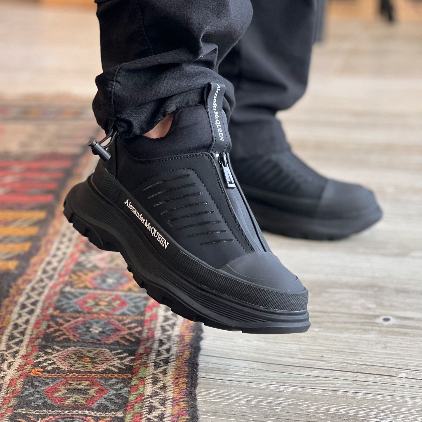 Men's new zipper waterproof sports shoes