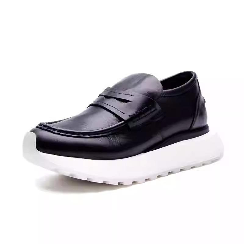 Men's leather casual sports shoes