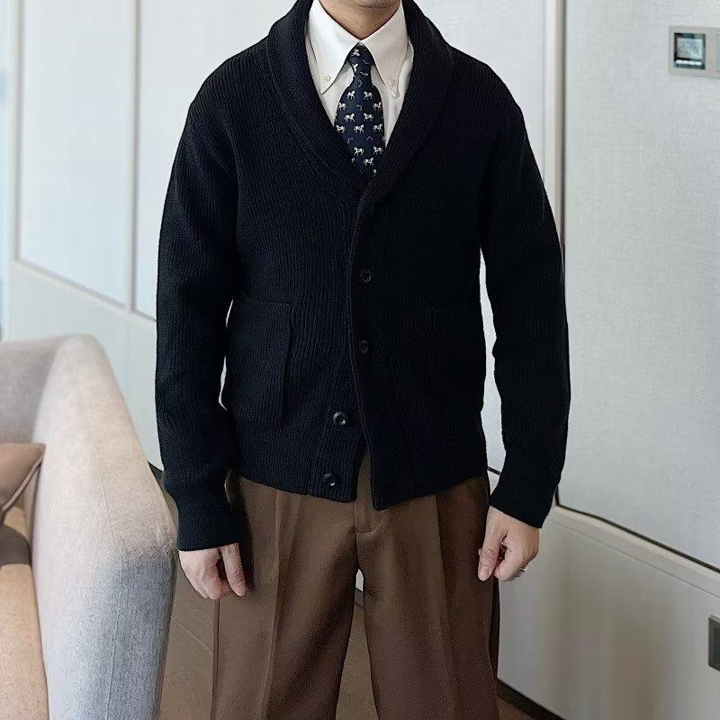V-Neck Casual Knit Coat