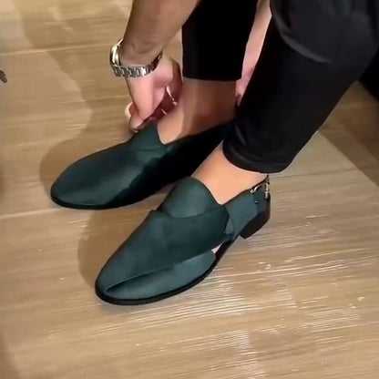 N0307 Men's casual breathable leather shoes