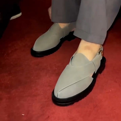 N0307 Men's casual breathable leather shoes