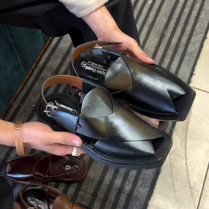 D0317 Men's high quality leather sandals