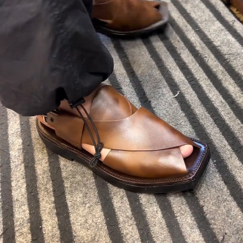 D0317 Men's high quality leather sandals