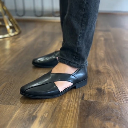 D0319 Men's new simple leather shoes