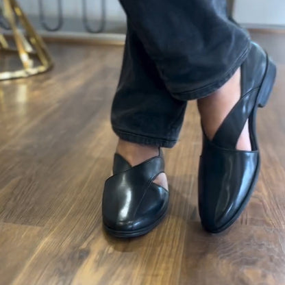 D0319 Men's new simple leather shoes