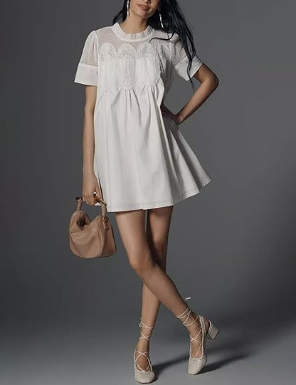 Chic Lace A-line Short Dress