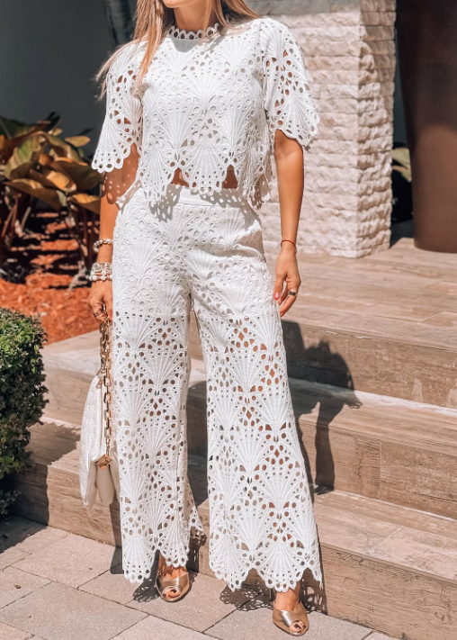 The Classy Lace 2pc Suit