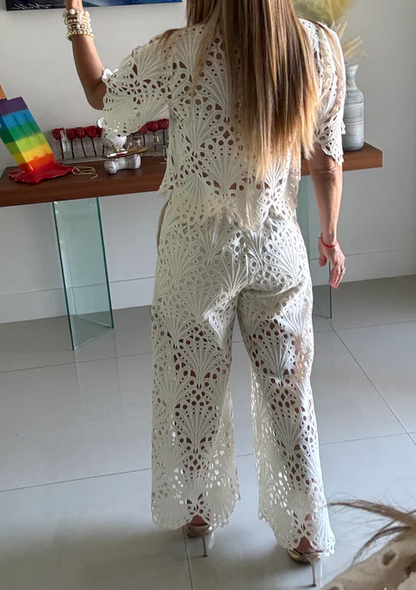 The Classy Lace 2pc Suit