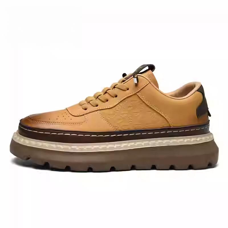 Men's thick-soled printed casual shoes