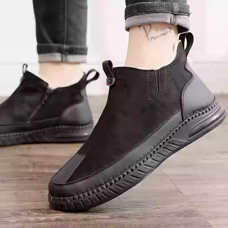 Men's velvet non-slip ankle boots