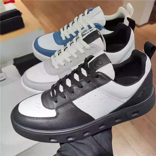 Anti-slip breathable leather men's sneakers