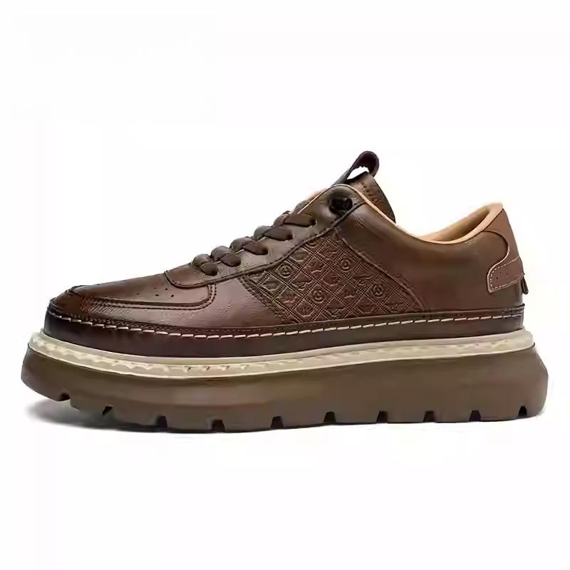 Men's thick-soled printed casual shoes