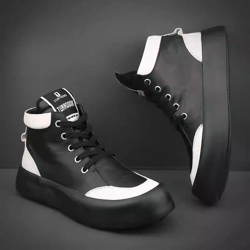 Waterproof leather casual low-top sneakers