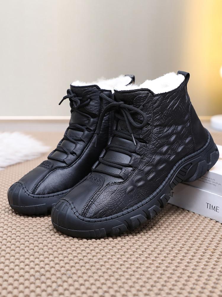 Men's soft leather boots