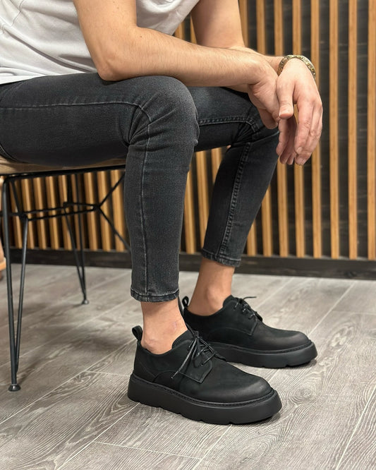 Men's frosted gradient martin boots