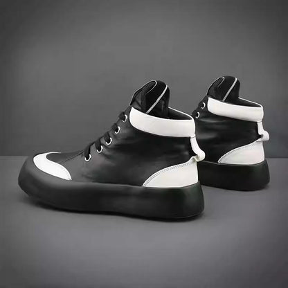 Waterproof leather casual low-top sneakers