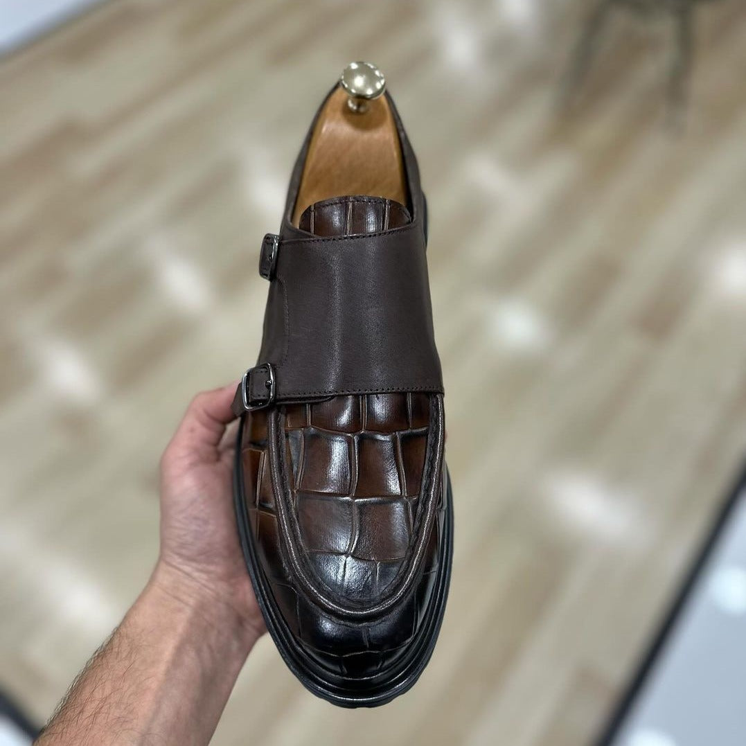 🔥Limited Time Offer 49% OFF🔥Henderson Brown Monk Strap Loafers