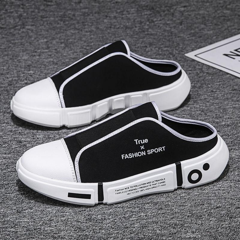 2024 Spring And Summer New Men's Breathable Lazy White Shoes