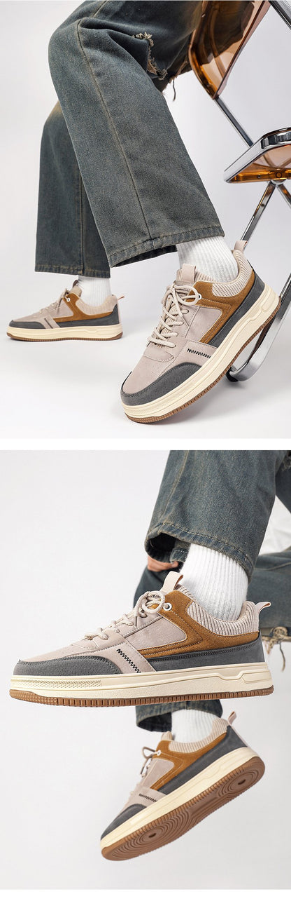 Spring 2024 New Low-top Trendy All-match Thick-soled Wear-resistant Casual Trendy Shoes