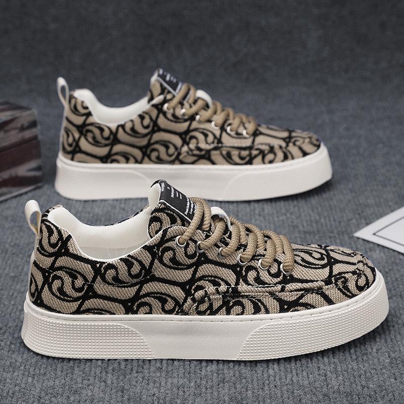 Spring 2024 New Breathable Trendy All-match Sports Casual Low-top Printed Trendy Shoes