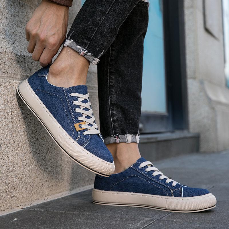 New Men's Breathable Denim Casual Non-slip Casual Shoes