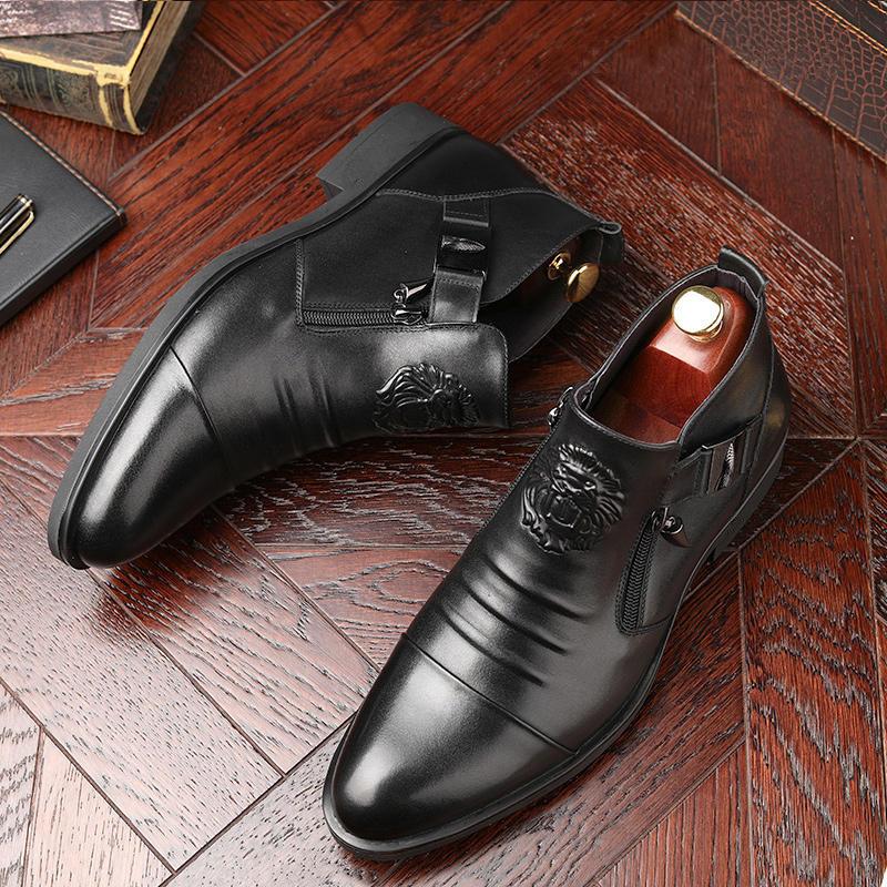 🔥Limited Time Offer 49% OFF🔥Men's Embossed Double Side Zip Boots