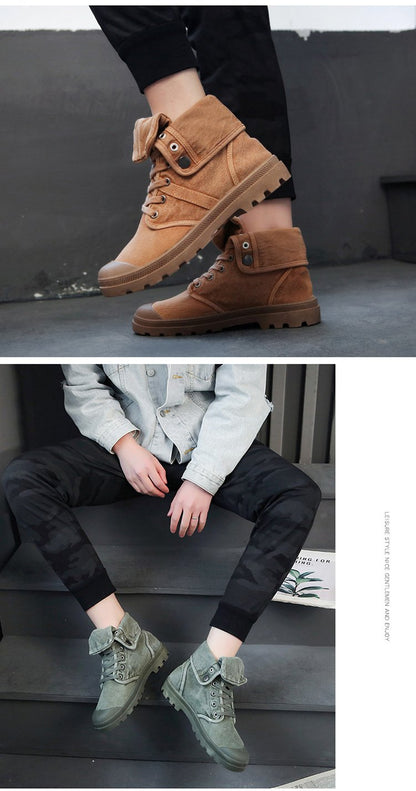 🔥Limited Time Offer 49% OFF🔥Men's High Top Canvas Casual Boots