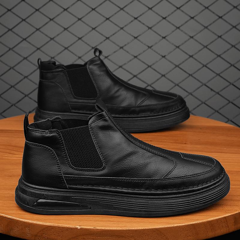 🔥Limited Time Offer 49% OFF🔥Men's Four-season Mid-top Slip-on Versatile Casual Leather Shoes