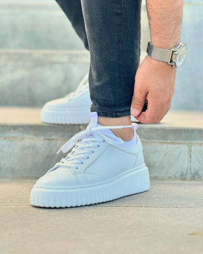 Men's Leather White Sneaker