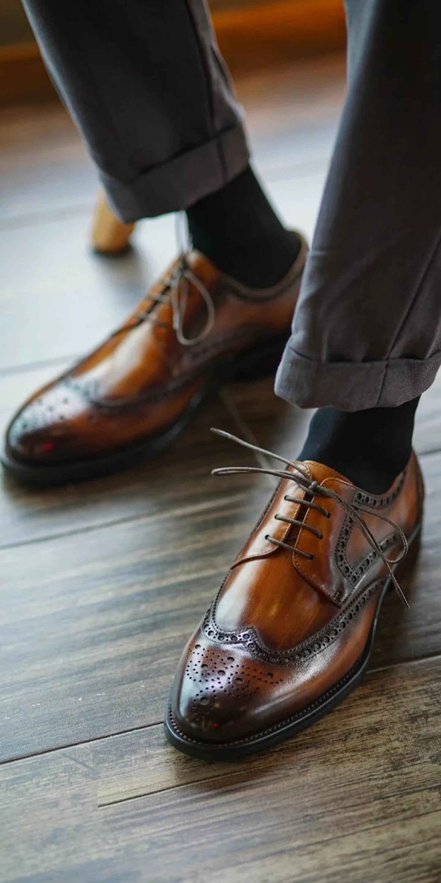 Genuine Leather Brogues