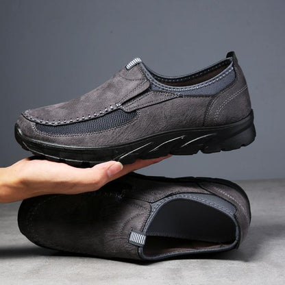 🔥Limited Time Offer 49% OFF🔥Men's Genuine Leather Breathable British Style Slip-on Casual Shoes