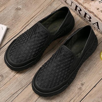 Summer Mesh Breathable Plus Size Platform Slip-on Shoes