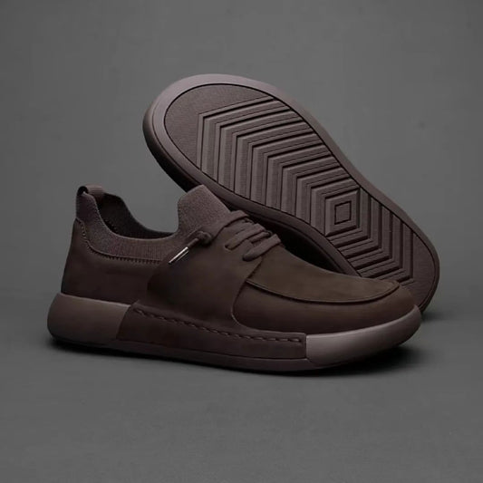 Men's Cowhide Wide-toe Comfortable Breathable Shoes