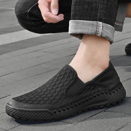 Summer Mesh Breathable Plus Size Platform Slip-on Shoes