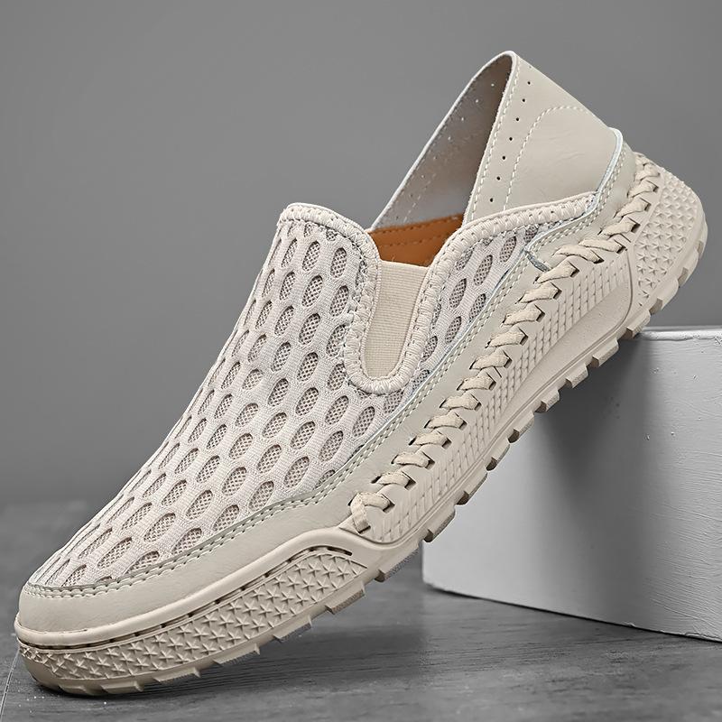 Summer Mesh Breathable Plus Size Platform Slip-on Shoes