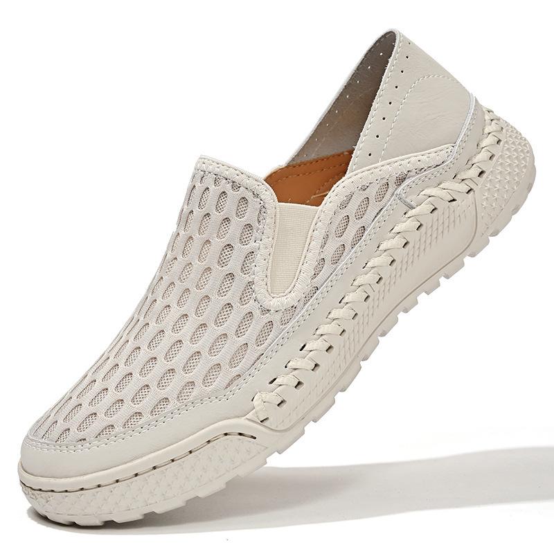 Summer Mesh Breathable Plus Size Platform Slip-on Shoes