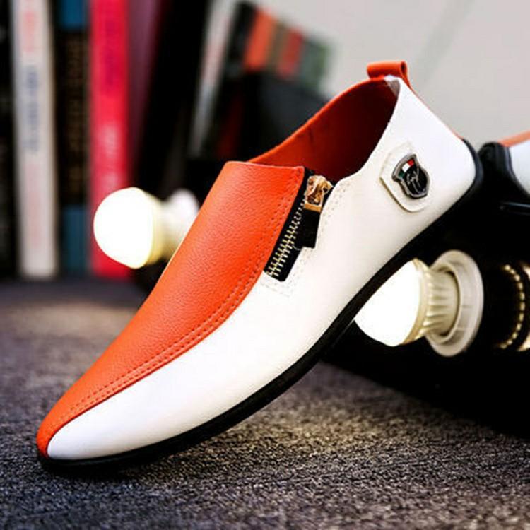 🔥Limited Time Offer 49% OFF🔥New Men's Spliced Genuine Leather Slip-on Casual Shoes