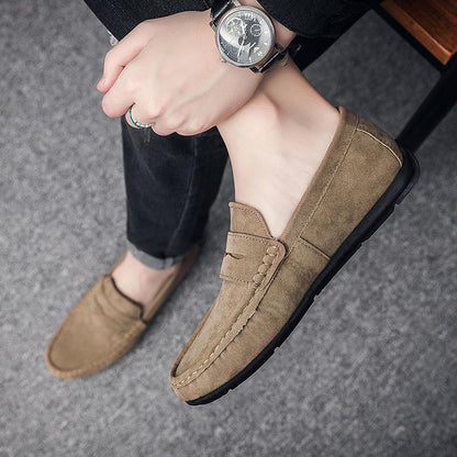 ✅High -quality Dedication✅Men's New Genuine Leather Soft Sole Slip-on Driving Casual Shoes