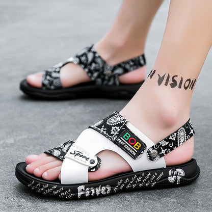 2024 Summer New Men's Fashion Beach Slippers