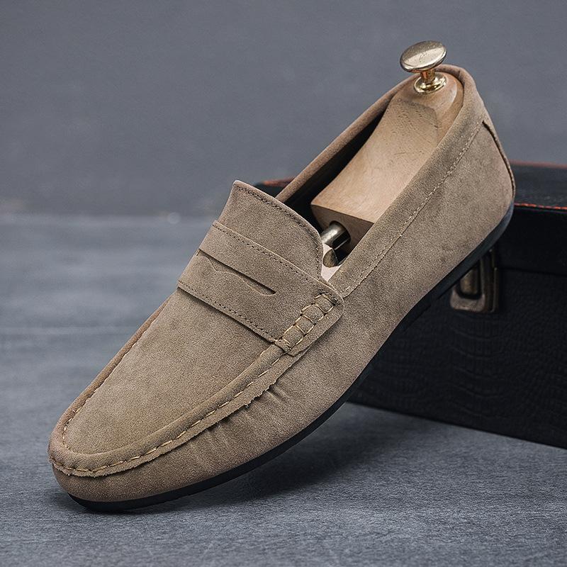 ✅High -quality Dedication✅Men's New Genuine Leather Soft Sole Slip-on Driving Casual Shoes