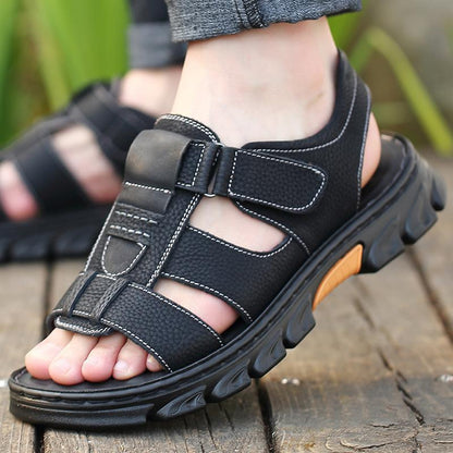 New Men's Beach Leather Sandals